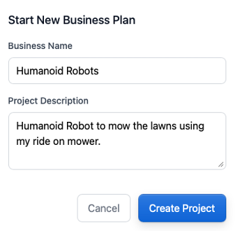 Create a new project