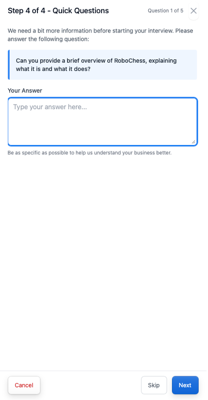 Answer investor questions